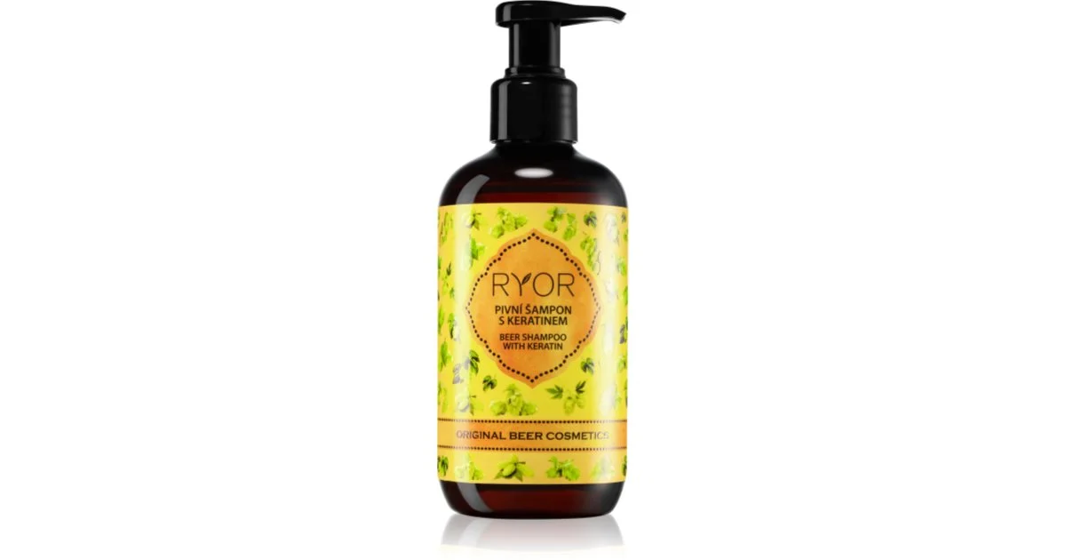 RYOR Original Beer Cosmetics shampoo per capelli alla birra con cheratina 250 ml