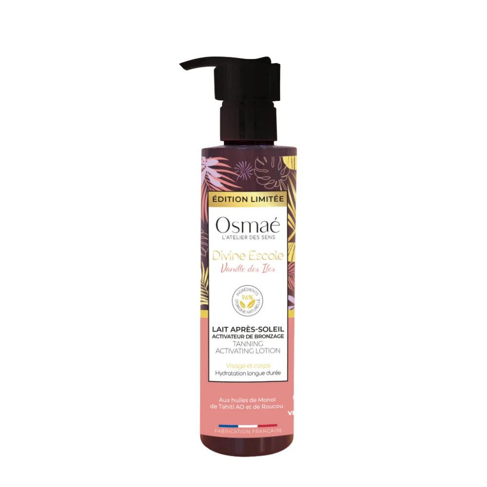 Osmaé l'Atelier des Sens - Divine Escale Vanille des Iles Latte Doposole Attivatore di Abbronzatura 200mL