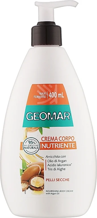Crema corpo nutriente con olio di argan per pelli secche