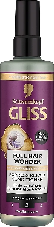 Spray balsamo per capelli fragili e deboli