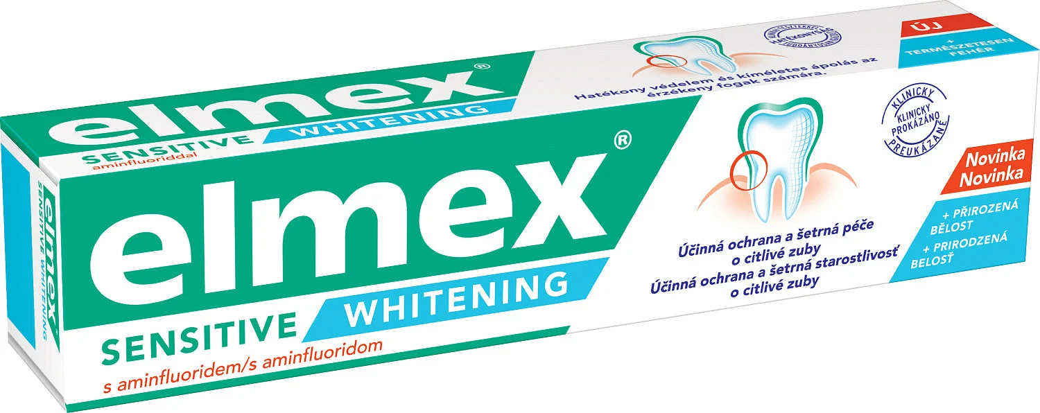 Elmex Sensitive Sbiancante 75 ml Sbiancante denti 150 ml