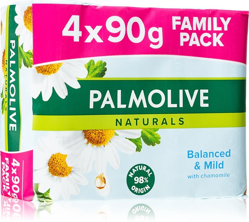 Palmolive Naturals sapone solido con camomilla 4x90 g