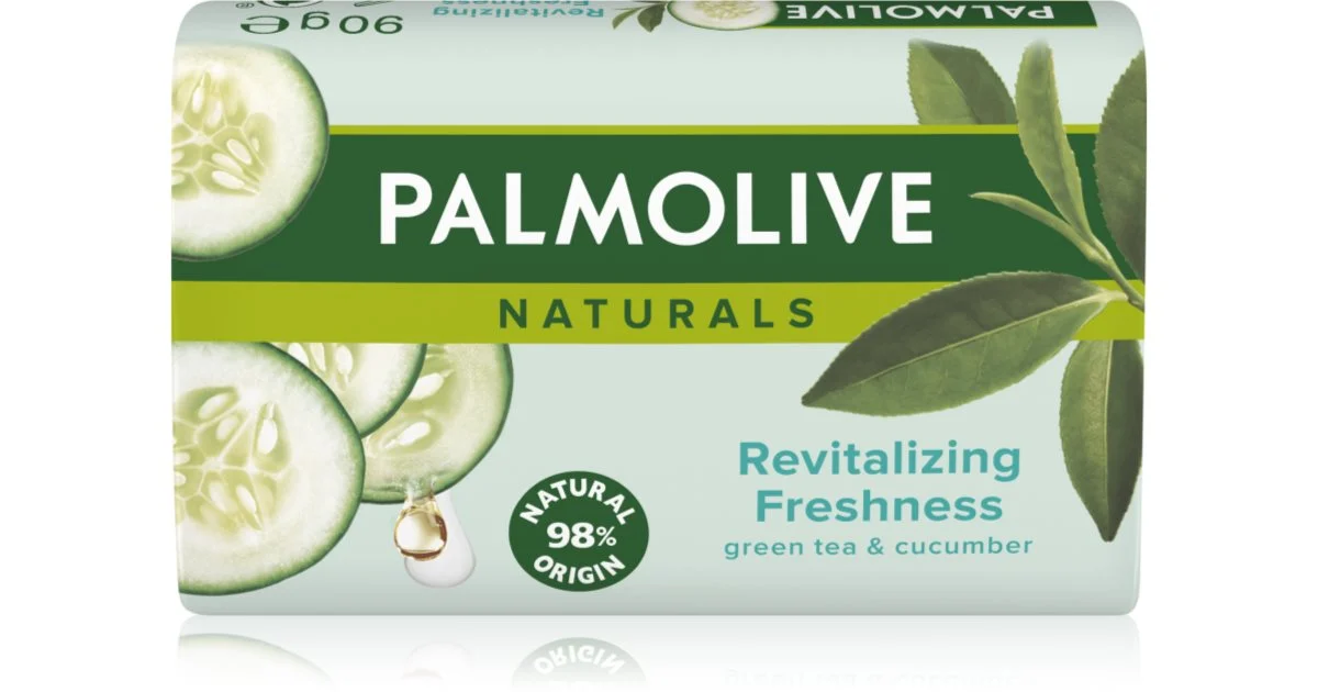 Palmolive Naturals Te verde e cetriolo sapone solido con the verde 90 g