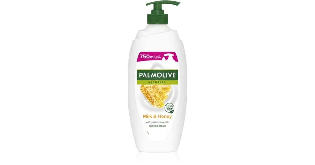 Palmolive Naturals crema-gel per bagno e doccia con latte e miele con erogatore 750 ml