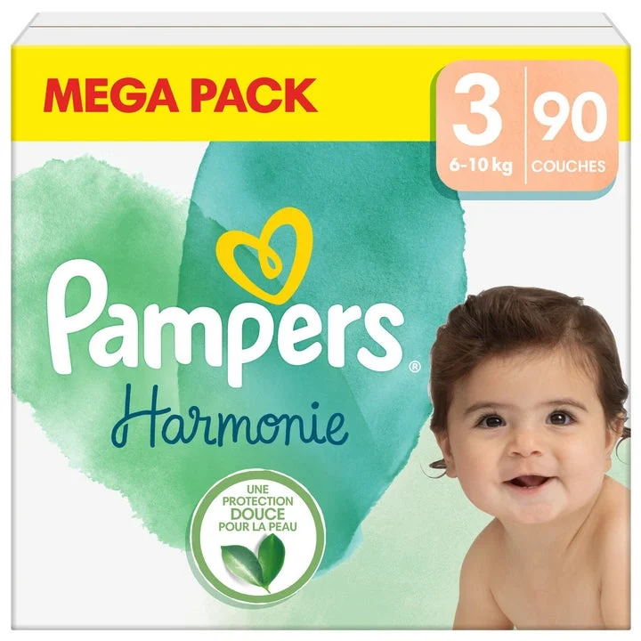 Pampers Harmonie Mega Pack Taille 3 (6-10 kg) 90 divani