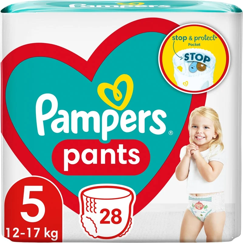 Pampers Pants taglia 5 pannolini a mutandina usa e getta 12-17 kg 28 pezzi