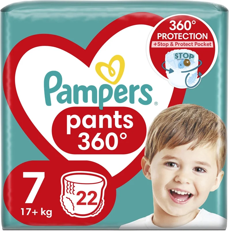 Pampers Pants taglia 7 pannolini a mutandina usa e getta 17+ kg 22 pezzi