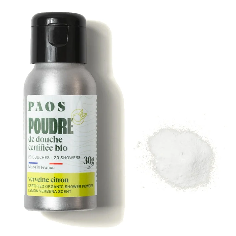 Polvere da doccia biologica certificata PAOS - Lemon Verbena - 30g