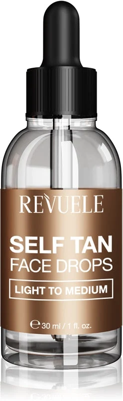 Revuele Paradise Bronze Self Tan gocce autoabbronzanti per il viso colore chiare a medie 30 ml