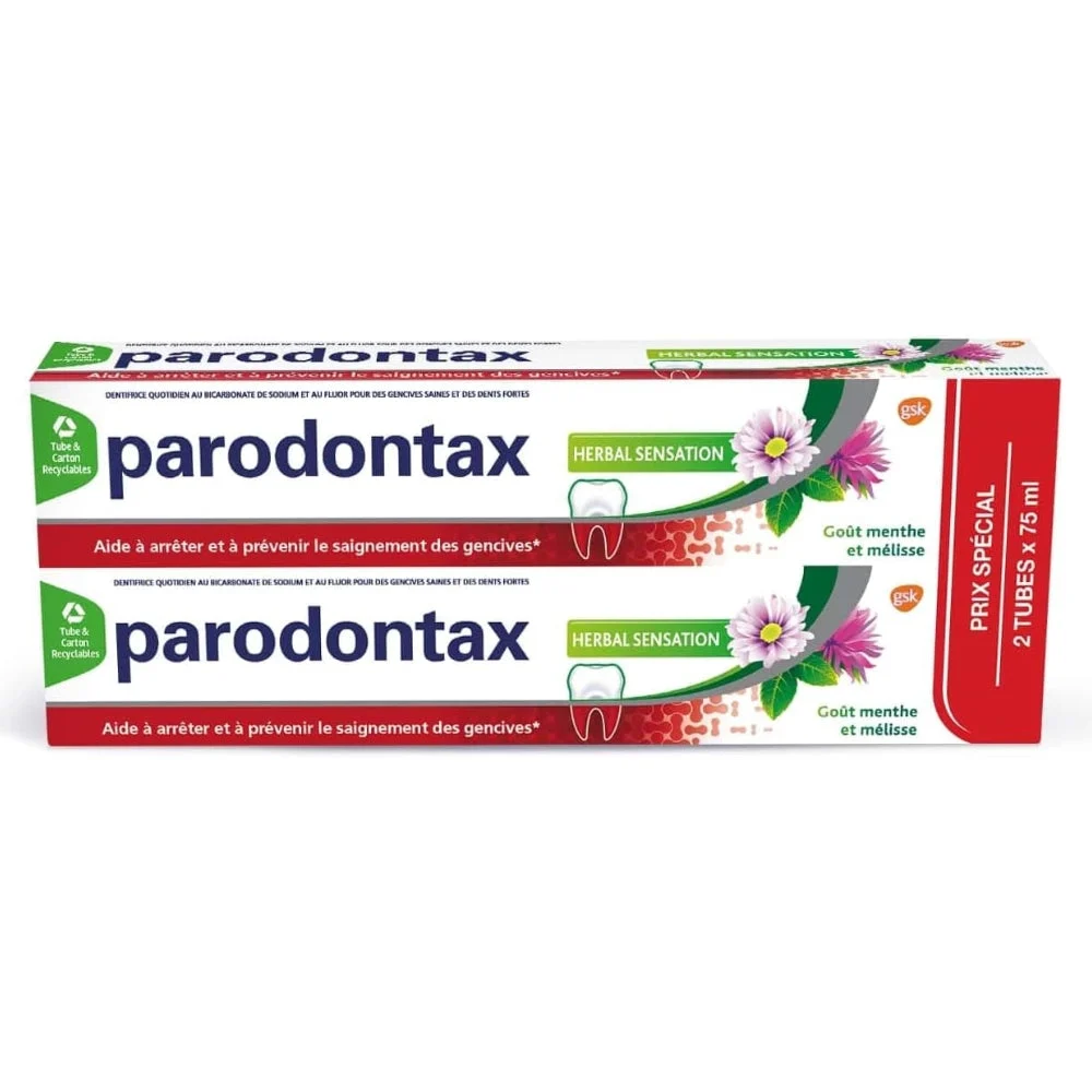 Parodontax Dentifricio Herbal Sensation 2x75ml Lotto × 2