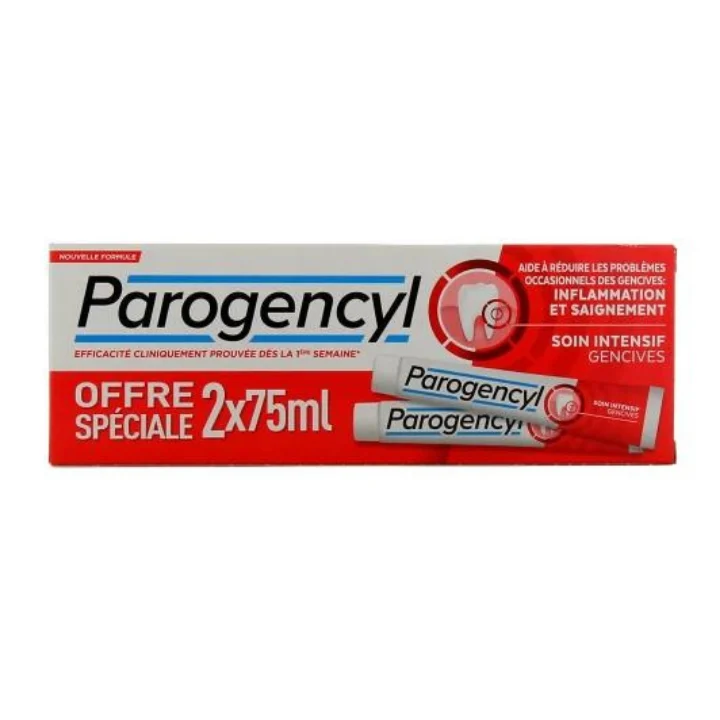 Parogencyl Dentifricio Trattamento Intensivo Gengive 2x75ml Lotto × 2