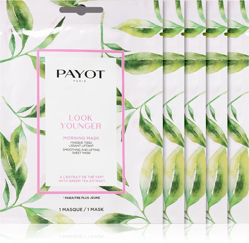 Payot Morning Mask Look Younger maschera in tessuto effetto lifting 5 pezzi