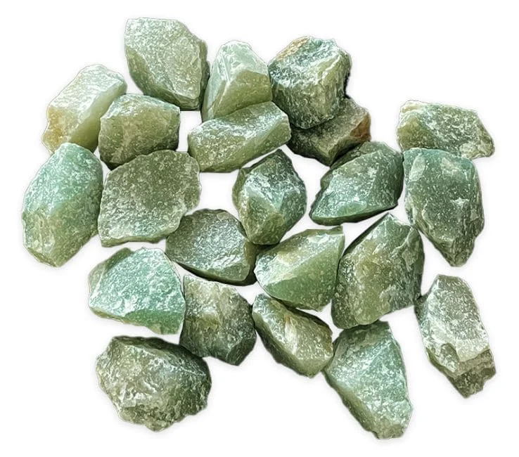 Avventurina Verde Grezza 3–4 cm – Pietra della Fortuna e Armonia
