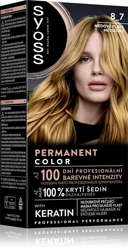 Syoss Color tinta permanente per capelli colore 8_7 biondo miele