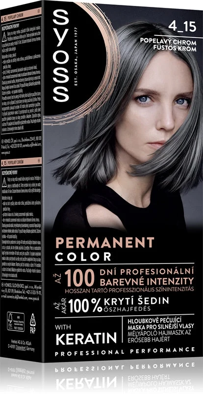 Syoss Color tinta permanente per capelli colore 4_15 Dusty Chrome