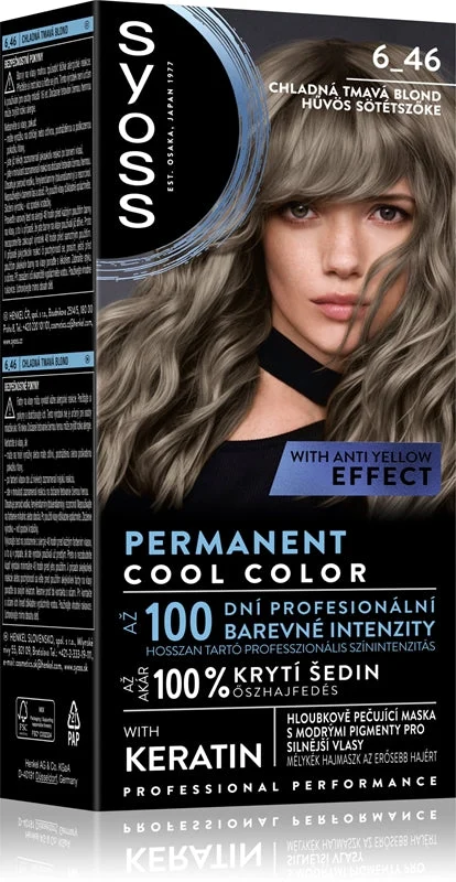Syoss Cool Color tinta permanente per capelli colore 6_46 Cool Dark Blond