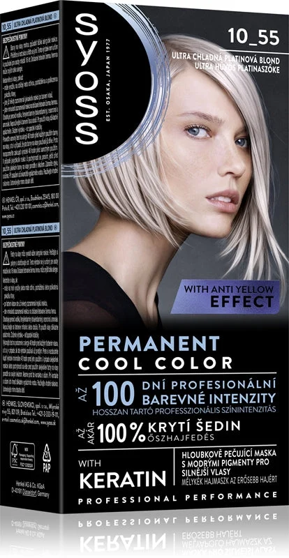 Syoss Cool Color tinta permanente per capelli colore 10_55 Ultra Platinum Blond