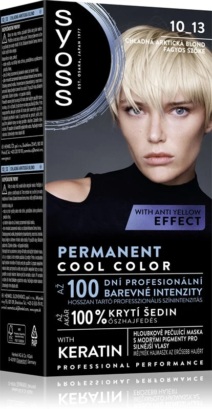 Syoss Cool Color tinta permanente per capelli colore 10_13 Arctic biondo