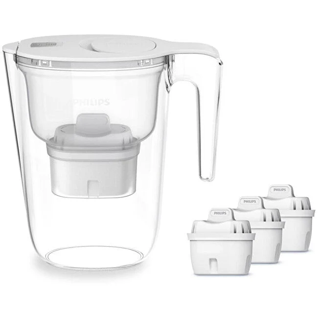 Philips Caraffa filtrante AWP2933WHT, 2,6l, 3x filtro Micro X-Clean