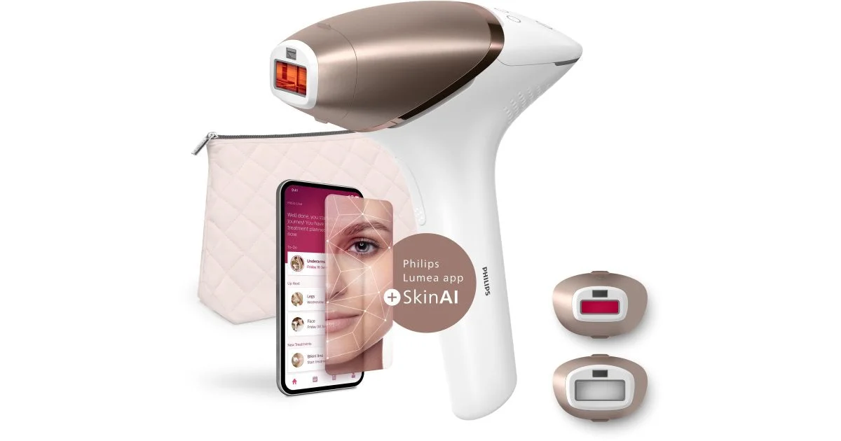 Philips Lumea IPL 9900 SkinAI BRI950/01 epilatore IPL per corpo, viso, zona bikini e ascelle