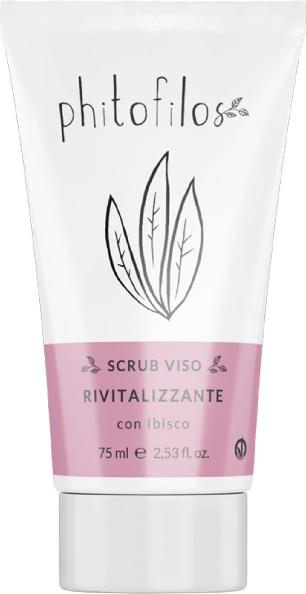 Phitofilos Scrub Viso Rivitalizzante con Ibisco, 75 ml