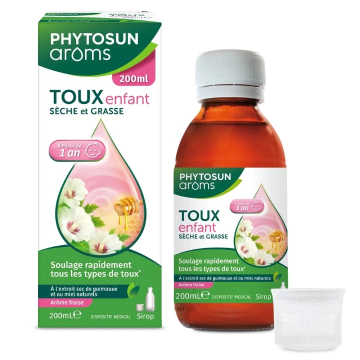 Phytosun Arôms Sciroppo Bambino Tosse Secca & Grassa Aroma Fragola 200ml