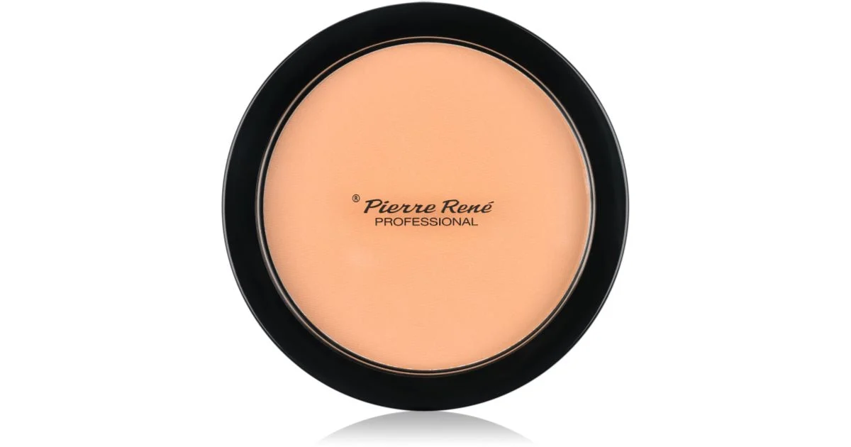 Pierre René Face cipria compatta con specchietto e applicatore colore 03 Transparente 8 g