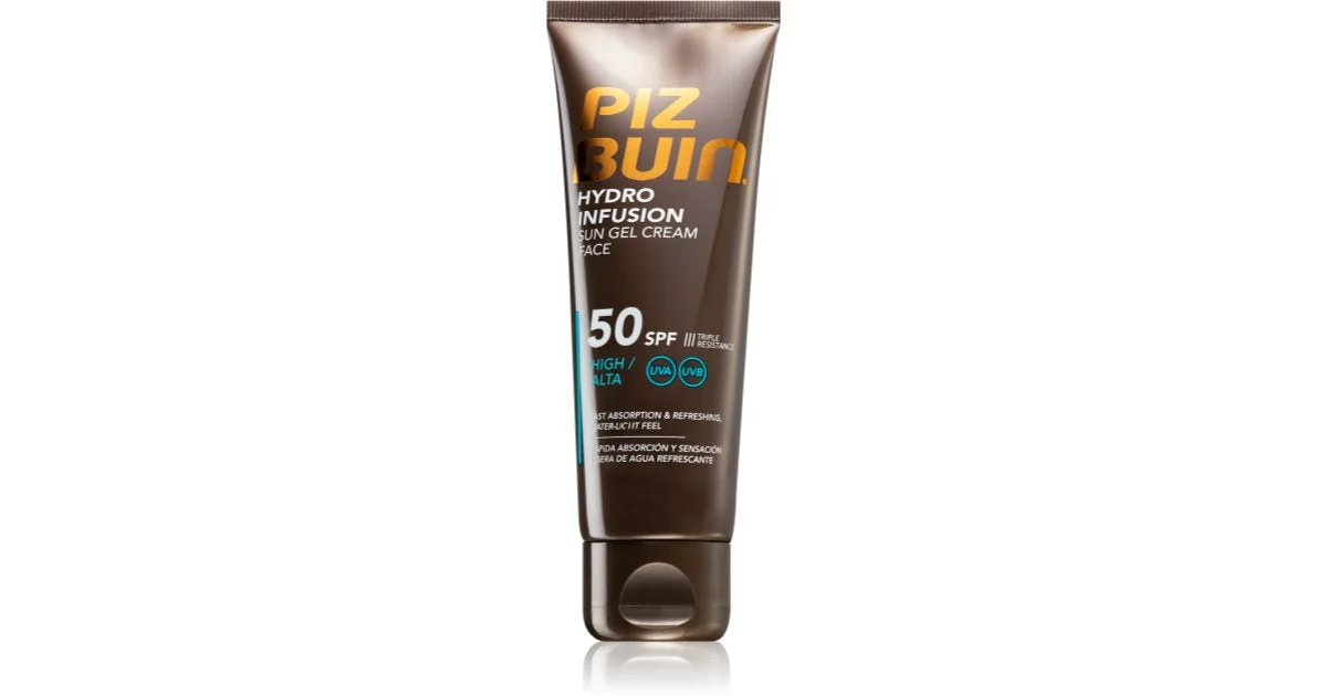 Piz Buin Hydro Infusion Gel Crema solare Viso Spf50 50ml