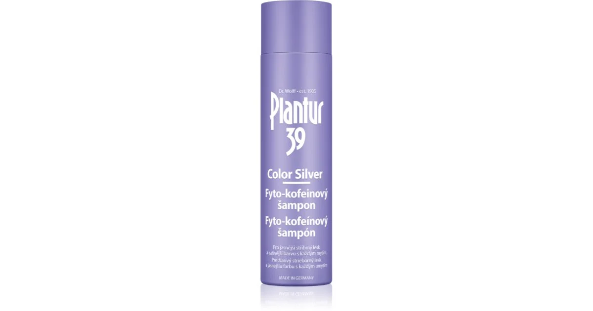 Plantur 39 Color Silver shampoo alla caffeina neutralizzante per toni gialli 250 ml