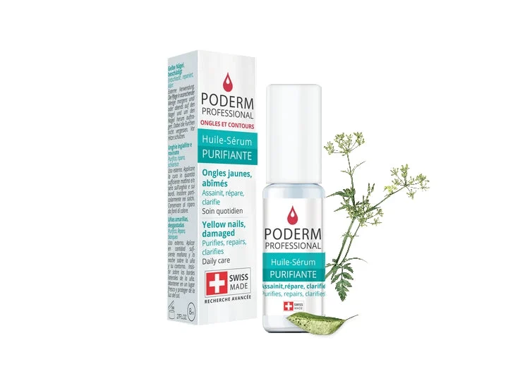 Poderm Olio Siero purificante Unghie Gialle Danneggiate 8ml