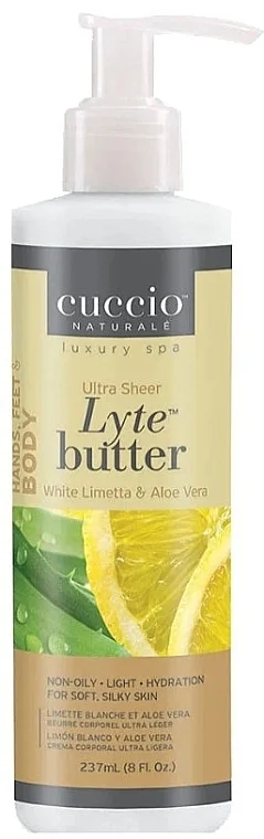 Olio ultraleggero per mani, piedi e corpo "Lime bianco e aloe vera"