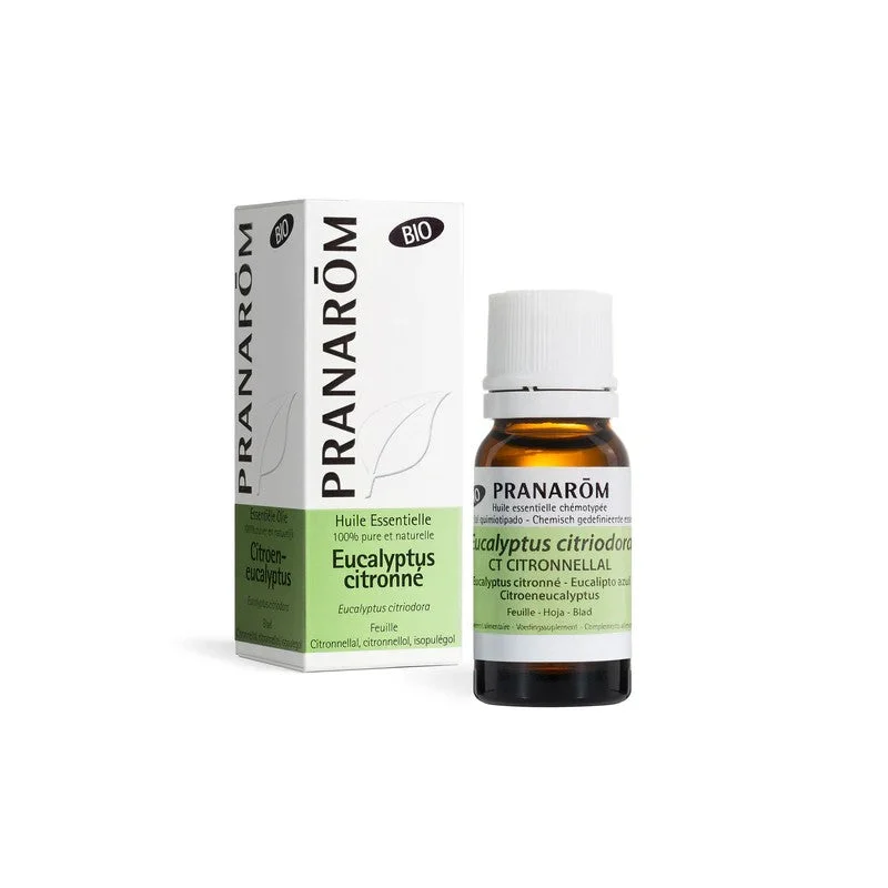 Pranarôm Gli Oli Essenziali Olio Essenziale Eucalipto Limone Foglia Bio 10ml