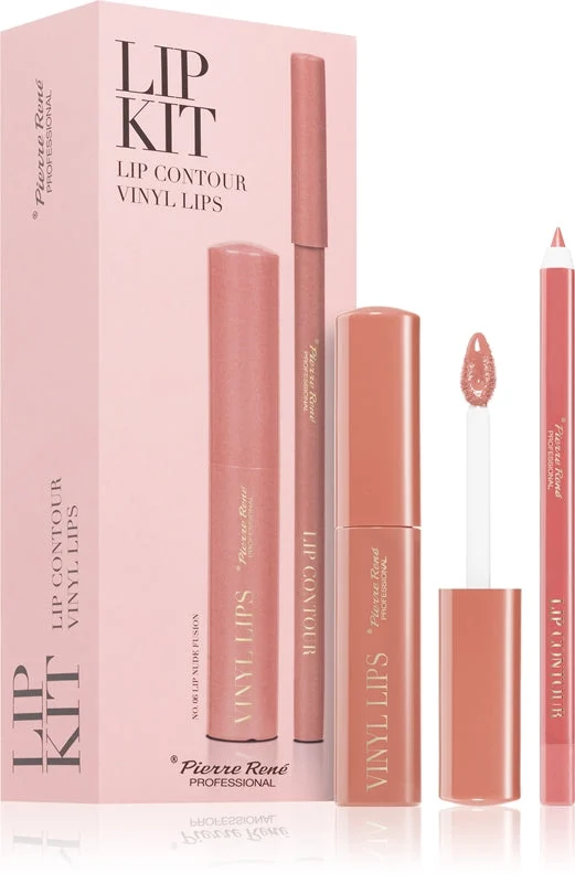 Pierre René Professional Kit confezione regalo per le labbra 06 Nude Fusion 2 pezzi