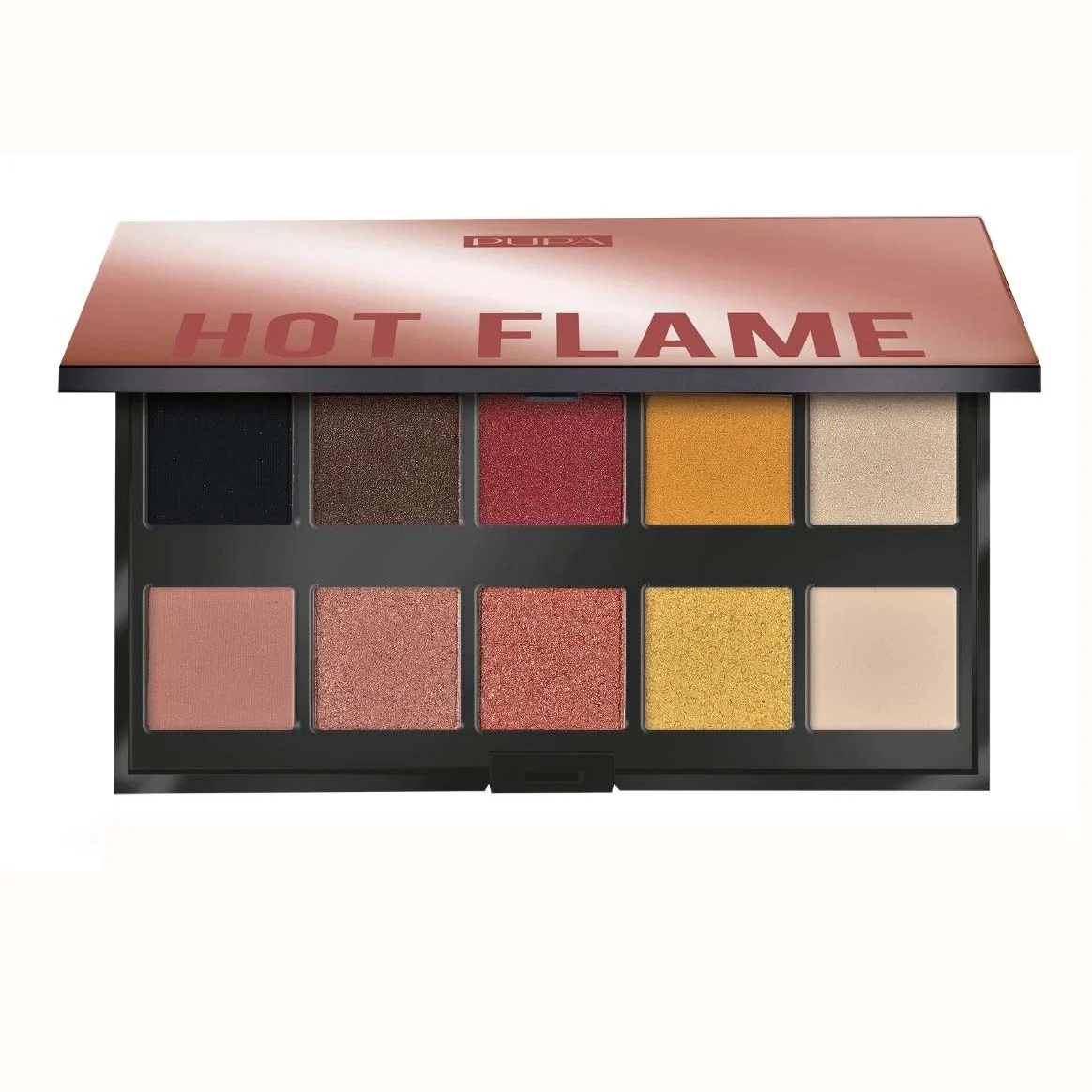 Pupa Make Up Stories Palette ombretti 002 Hot Flame 10 Sfumature 18 g