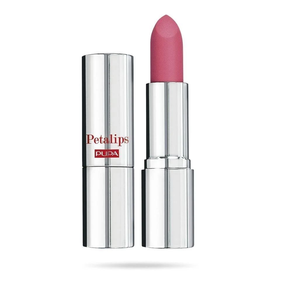 Matte rossetto in crema senza parabeni Pupa Petalips 009 Soft Cyclamen 3,5 g