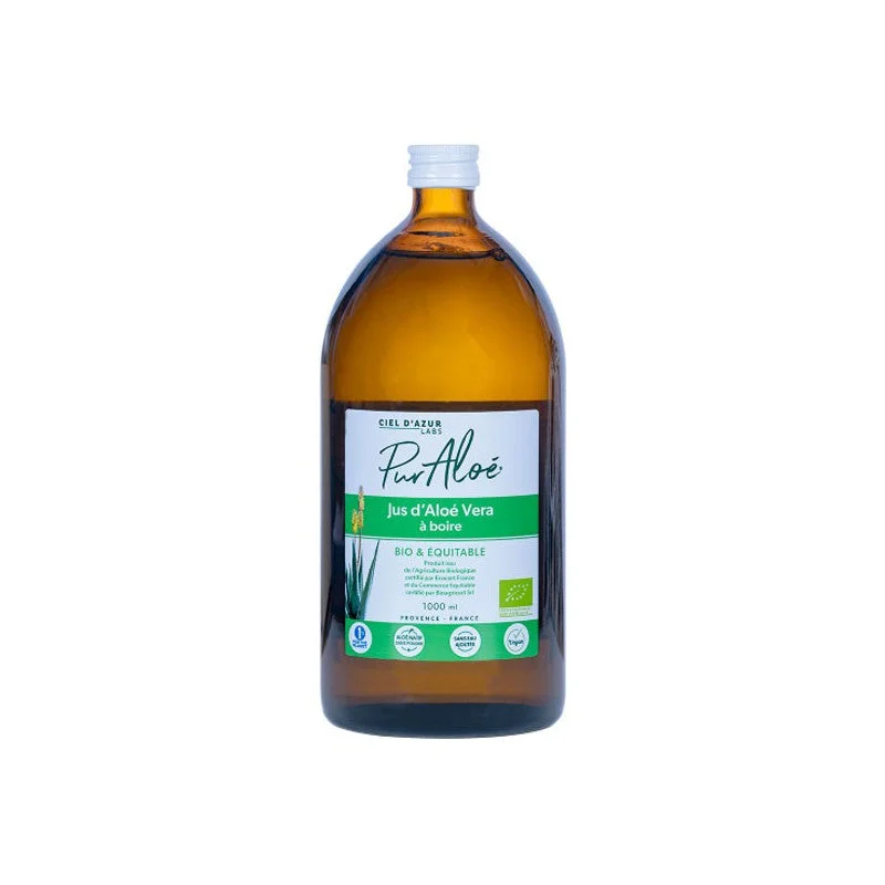 Pur aloé succo di aloe vera da bere biologico - 1000ml