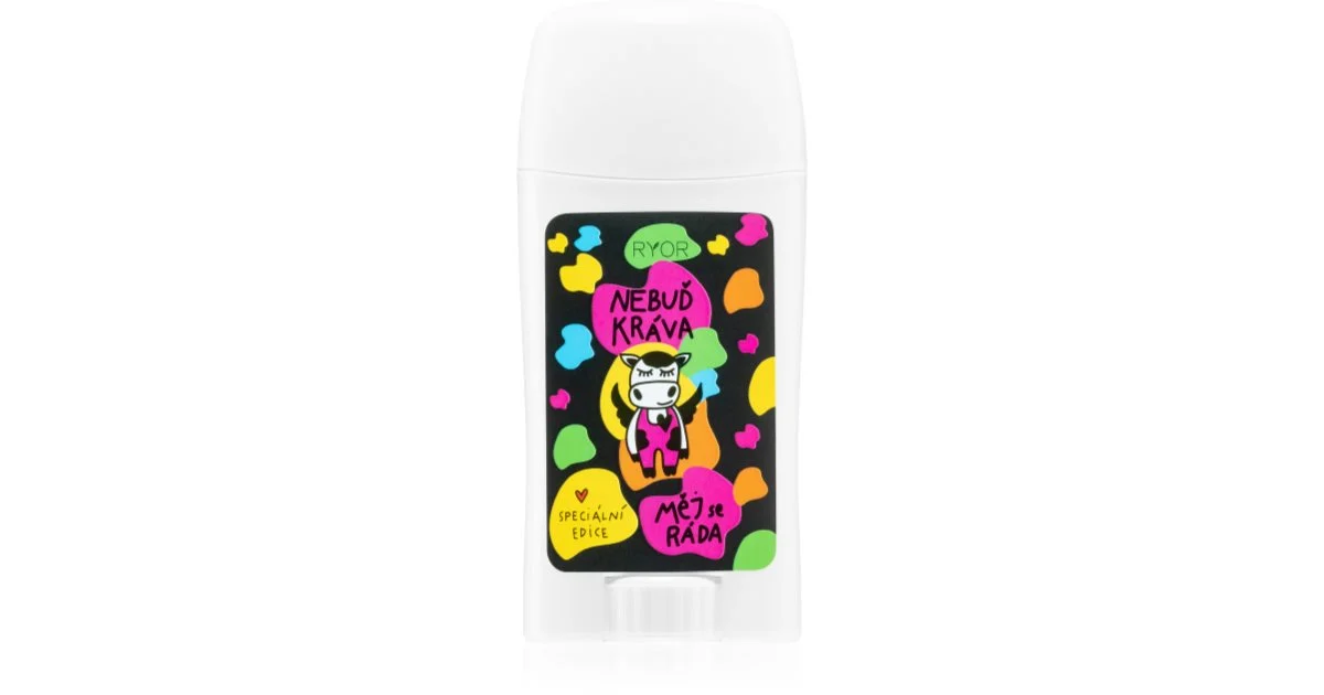 RYOR PuraVida Nebuď KRÁVA deodorante in crema da donna 50 ml