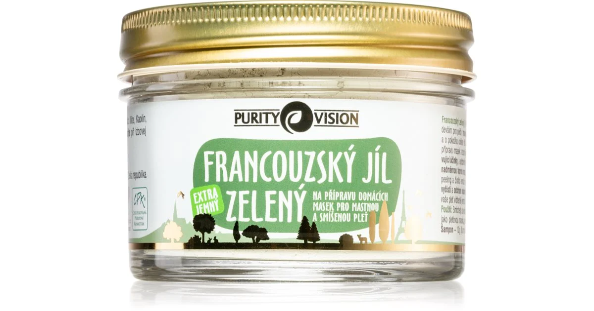 Purity vision Argilla verde francese (pelle grassa e mista) - 150,0 g