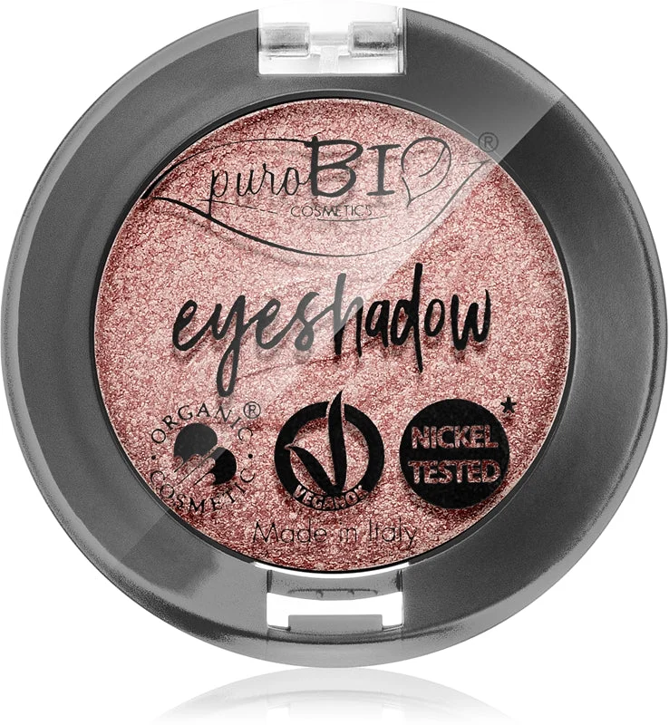puroBIO Cosmetics ombretto compatto colore 25 rosa 2,5 g