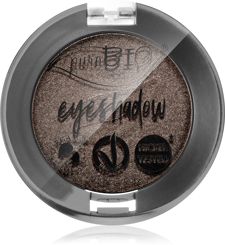 puroBIO Cosmetics ombretto compatto colore 19 Intense Gray 2,5 g