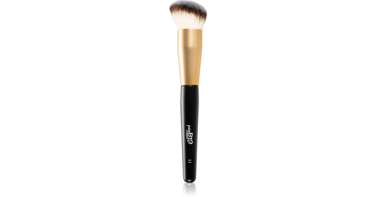 puroBIO Cosmetics N°11 pennello per blush e bronzer