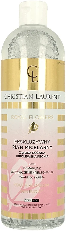 Lozione micellare con acqua di rose e peonia