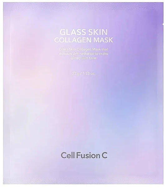 Maschera per pelle di vetro con collagene