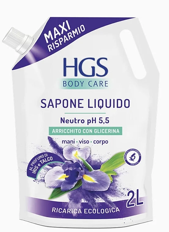 Sapone liquido "Iris e talco" (doy-pack)