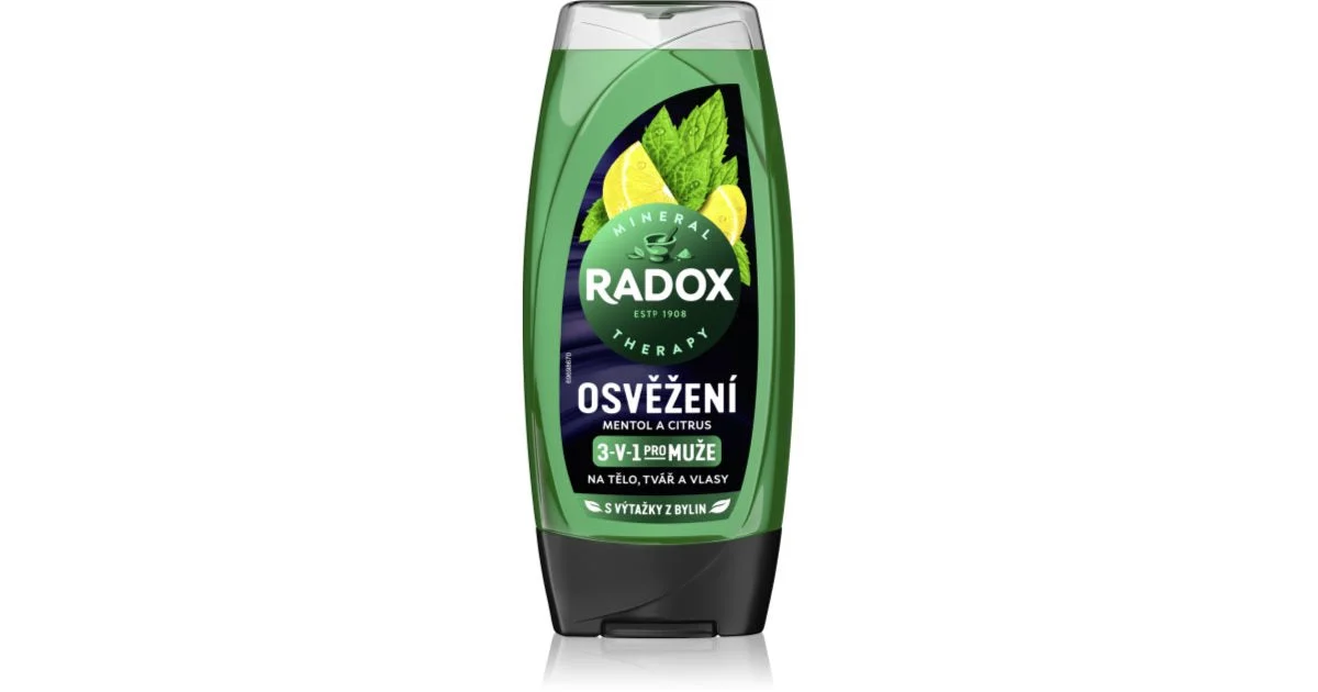 Gel doccia 3 in 1 al mentolo e agli agrumi - 225 ml