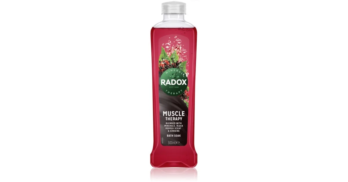 Radox uomo Muscle Therapy bagnoschiuma Black Pepper & Ginseng 500 ml