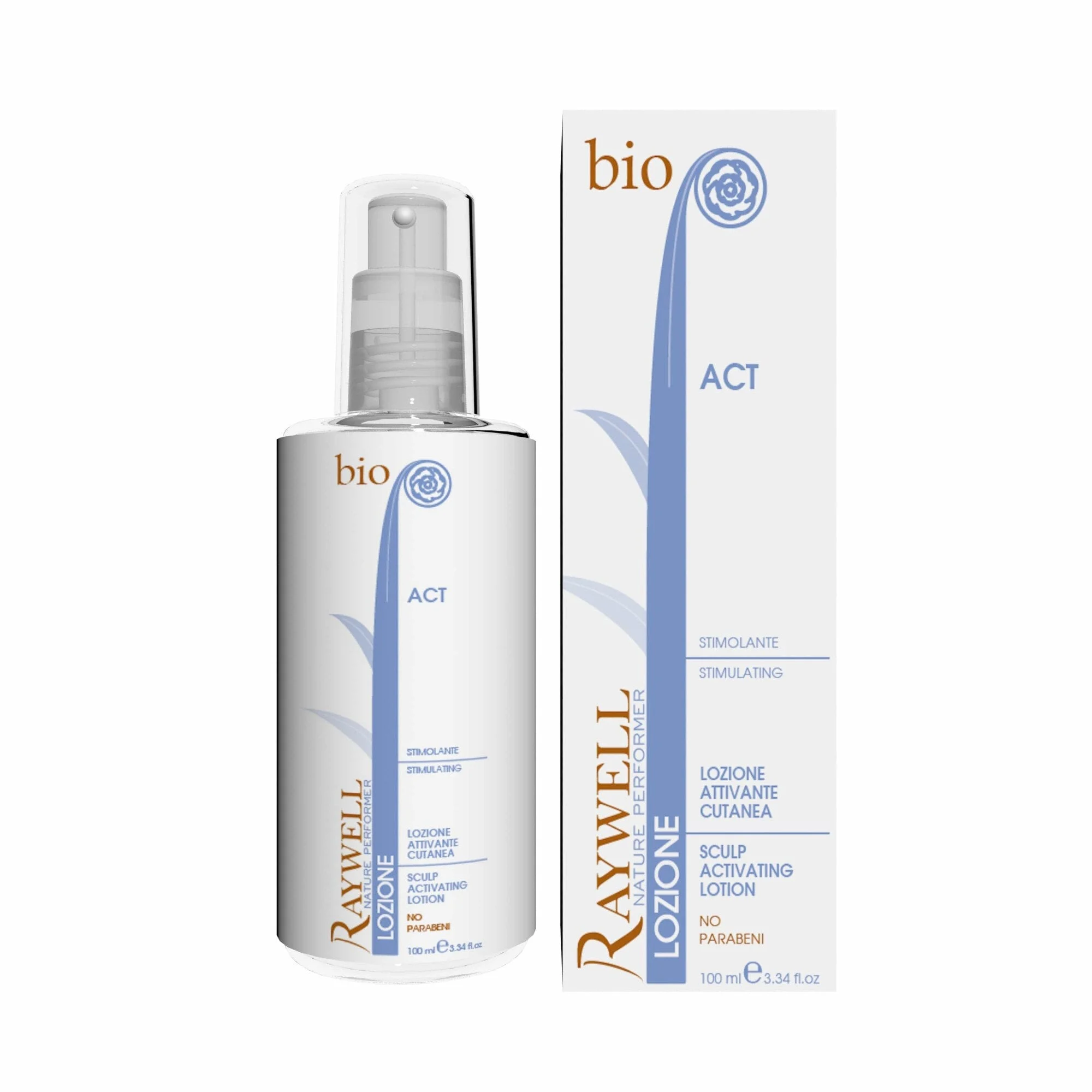 Raywell Bio Nature Lozione per il cuoio capelluto per la stimolazione della crescita 100 ml
