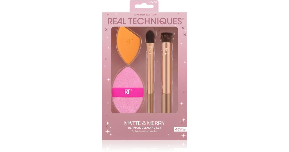 Real Techniques Matte&Merry Ultimated set di pennelli 4 pezzi