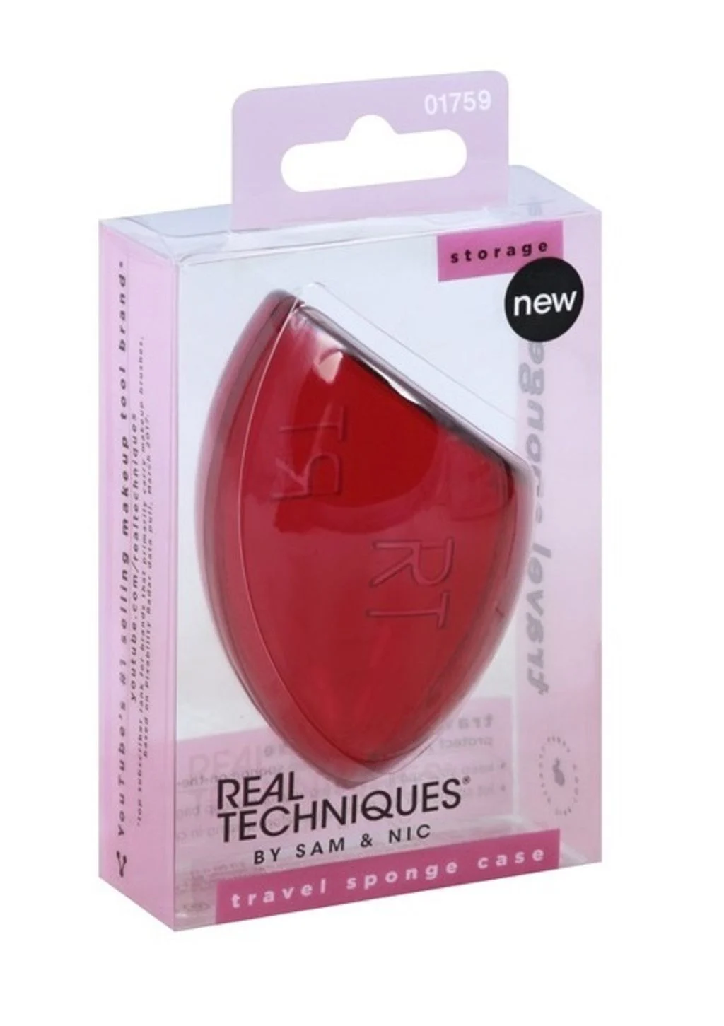 Real Techniques Miracle Makeup plastica spugna caso rosso