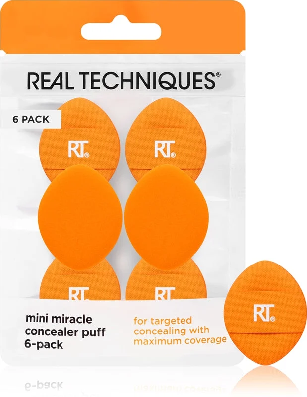 Real Techniques Mini Miracle Correttore Puff Confezione da 6